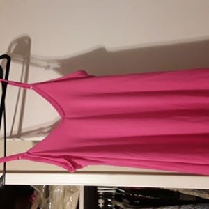 Bright pink dress